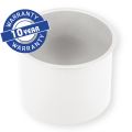 MERIDA STELLA WHITE LINE round countertop ring for a waste bin, white